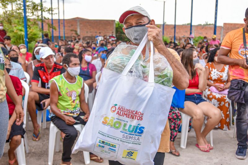 Prefeitura de São Luís distribui 6 mil cestas de alimentos do PAA em pouco mais de um mês