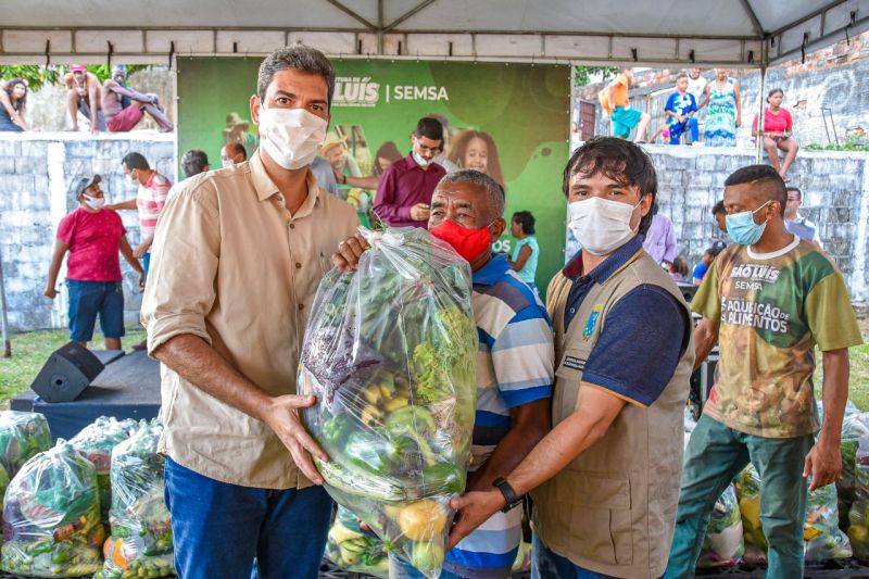 Prefeitura de São Luís beneficia 600 famílias do bairro Santa Cruz com cestas de alimentos do PAA