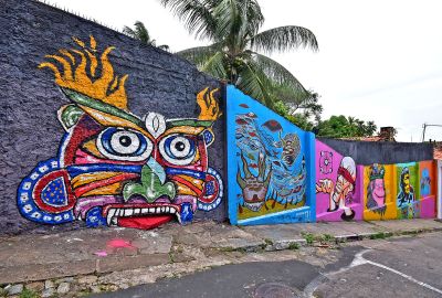Prefeitura apoia pintura e grafitagem de ruas no Centro Histórico de São Luís e Alcântara