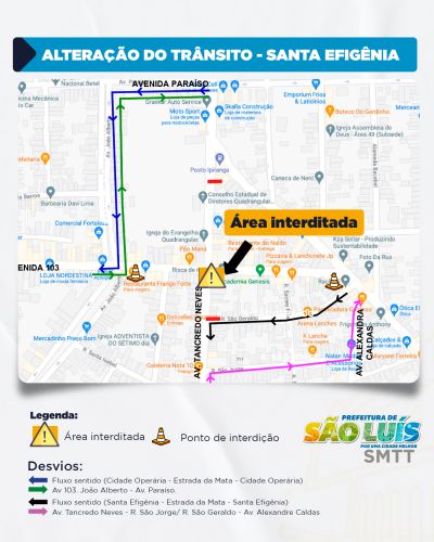 Prefeitura de São Luís inicia obras de infraestrutura e trânsito na Santa Efigênia e bairros adjacentes nesta quarta-feira (12)  