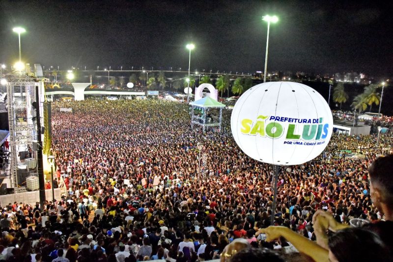 Público recorde lota a Maria Aragão na terceira noite de festa alusiva ao aniversário de 410 anos de São Luís da Prefeitura