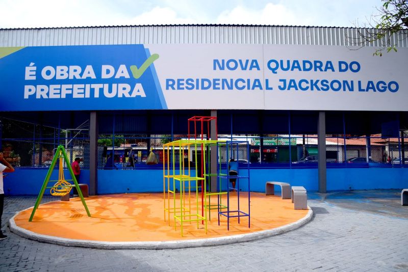 Prefeito Eduardo Braide entrega quadra poliesportiva do Residencial Jackson Lago, no bairro Fé em Deus