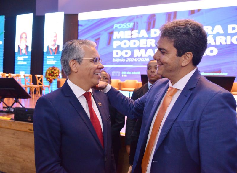 Prefeito Eduardo Braide prestigia posse de nova mesa diretora do Tribunal de Justiça do Maranhão.
