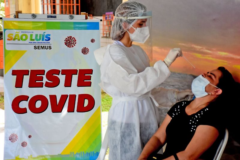 Prefeitura de São Luís já realizou cerca de 2,4 mil testes de Covid-19 com ações de testagem em massa