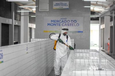notícia: Prefeitura de São Luís intensifica higienização de mercados e espaços públicos