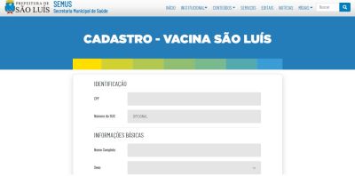 notícia: Prefeitura de São Luís lança plataforma para cadastramento de idosos a partir de 75 anos que serão vacinados