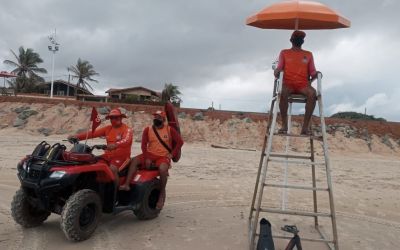 Guarda-Vidas Municipais intensificam patrulhamento nas praias Olho d’Água e Ponta d’Areia