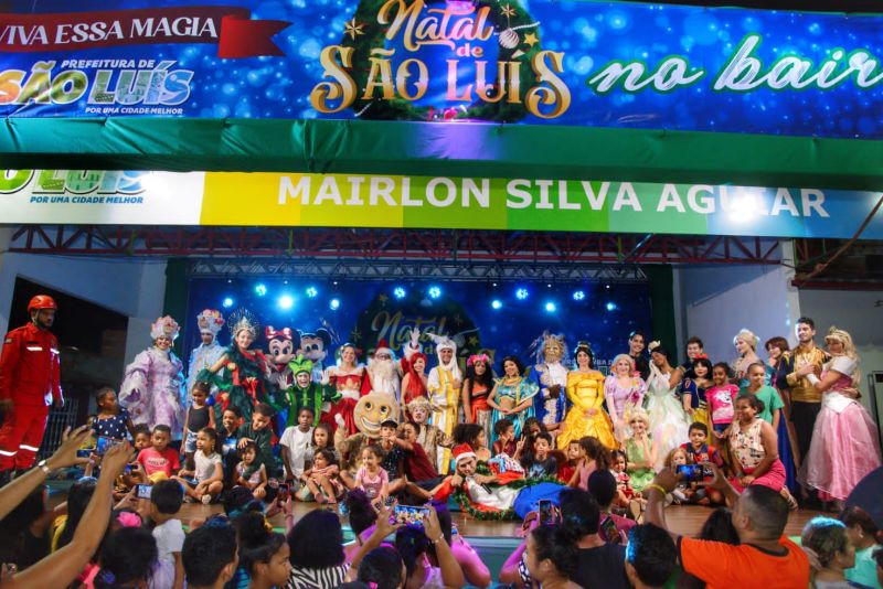 Prefeitura leva "Natal de São Luís" à Vila Luizão e encanta moradores do bairro