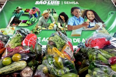 notícia: Prefeitura de São Luís retoma entrega de cestas verdes adquiridas com recursos do PAA