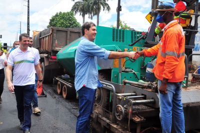 notícia: Prefeito Eduardo Braide vistoria recuperação do asfaltamento da Avenida dos Africanos
