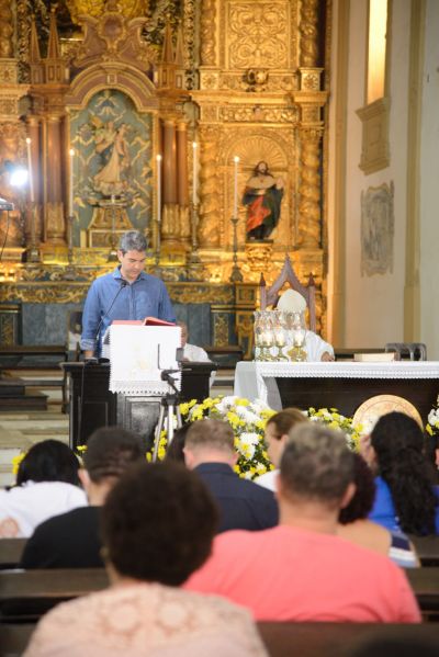 notícia: Prefeito Eduardo Braide participa de missa em comemoração aos 410 anos de São Luís