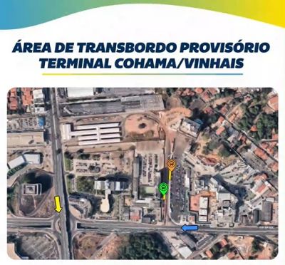 Prefeitura de São Luís divulga operacionalização das linhas de ônibus de terminal provisório Cohama/Vinhais