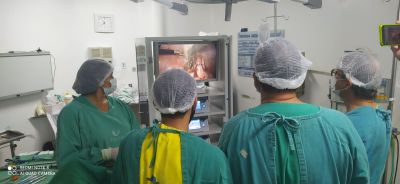 notícia: Socorrão I realiza primeira cirurgia por vídeo na rede municipal de São Luís 