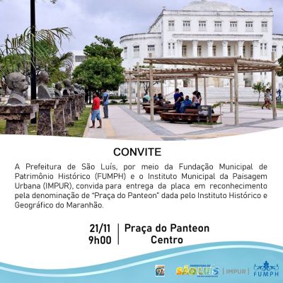 notícia: Prefeitura de São Luís entrega placa em reconhecimento ao Instituto Histórico e Geográfico do Maranhão