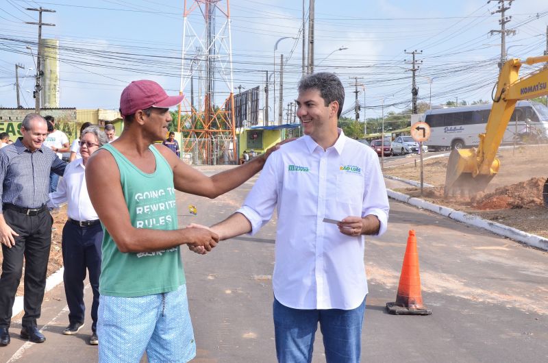Prefeito Eduardo Braide leva obras do programa Trânsito Livre para a região do Cohafuma