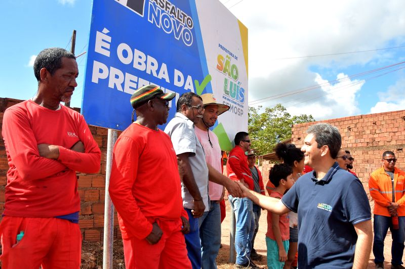 Prefeito Eduardo Braide inicia obras de drenagem e asfaltamento na Avenida 25 de Dezembro, na Cidade Olímpica