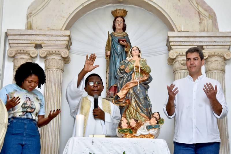 Prefeitura de São Luís recebe visita de imagem de Nossa Senhora da Conceição