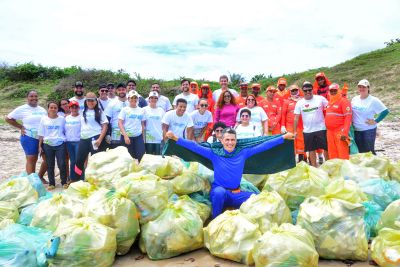notícia: Prefeitura de São Luís realiza ação “Praia linda é praia limpa”, na área Itaqui-Bacanga
