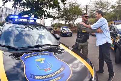 notícia: Prefeito Eduardo Braide reforça fiscalização e monitoramento do trânsito de São Luís com entrega de 34 novas viaturas à SMTT